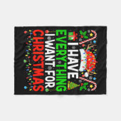 Couverture Polaire I Have Everything I Need Couples Pajamas Christmas (Devant (Horizontal))