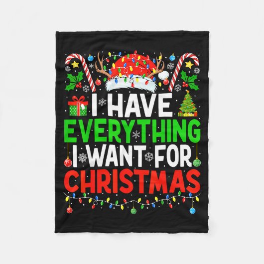 Couverture Polaire I Have Everything I Need Couples Pajamas Christmas (Devant)