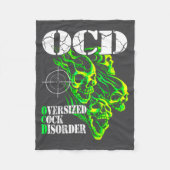 Couverture Polaire I Have Ocd Oversized Disorder  (Devant)