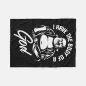 Couverture Polaire I Have The Body Of A God Buddha Funny Fat Guy And (Devant (Horizontal))