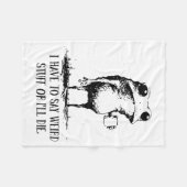 Couverture Polaire I Have To Say Weird Stuff Or I'll Die Frog Drinkin (Devant (Horizontal))