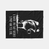 Couverture Polaire I Have To Say Weird Stuff Or I'll Die Frog Drinkin (Devant (Horizontal))