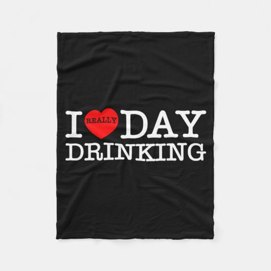 Couverture Polaire I Heart Love Day Drinking Party Funny Barbecue Fam (Devant)