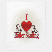 Couverture Polaire I Heart Roller Patinage (Devant)