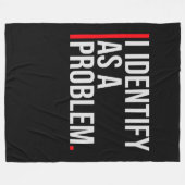 Couverture Polaire I Identify as a Problem Statement Sassy Rebellious (Devant (Horizontal))