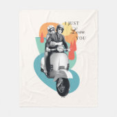 Couverture Polaire "I Just Lotus You" Tanya & Greg - Le Lotus Blanc (Devant)