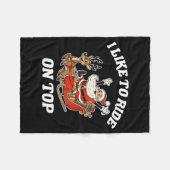 Couverture Polaire I Like To Ride On Top Funny Santa Couple Matching (Devant (Horizontal))