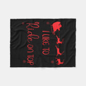 Couverture Polaire I Like To Ride On Top Like To Slide Inside Xmas Co (Devant (Horizontal))