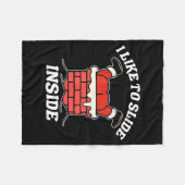 Couverture Polaire I Like To Slide Inside Funny Santa Couple Matching (Devant (Horizontal))