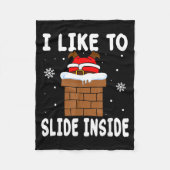 Couverture Polaire I Like To Slide Inside Funny Xmas Couple (Devant)