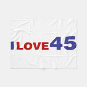 Couverture Polaire I Love 45 (Devant (Horizontal))