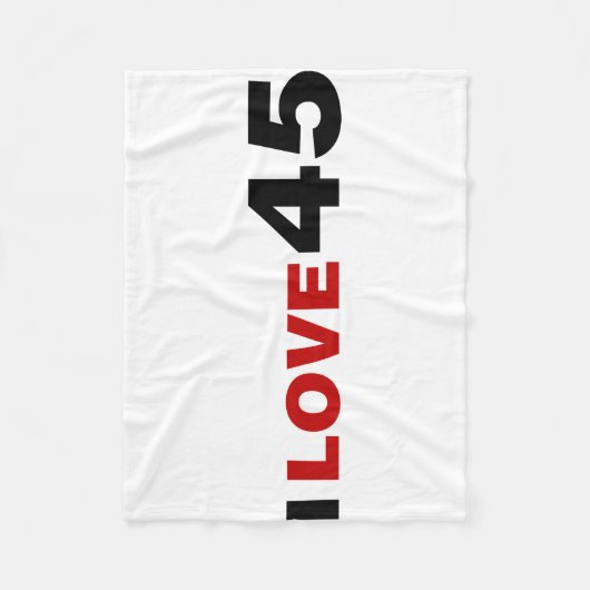 Couverture Polaire I Love 45 (Devant)