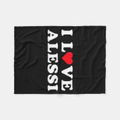 Couverture Polaire I Love Alessi Matching Girlfriend &amp; Boyfriend  (Devant (Horizontal))