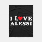 Couverture Polaire I Love Alessi Matching Girlfriend &amp; Boyfriend  (Devant)