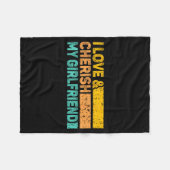 Couverture Polaire I Love &amp; Cherish My Girlfriend Romantic Relati (Devant (Horizontal))
