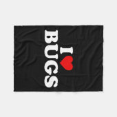 Couverture Polaire I Love Bugs - Coeur (Devant (Horizontal))