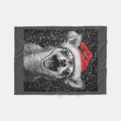 Couverture Polaire I Love Christmas Chihuahua (Devant (Horizontal))