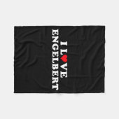 Couverture Polaire I Love Engelbert Girlfriend & Boyfriend Engelb (Devant (Horizontal))