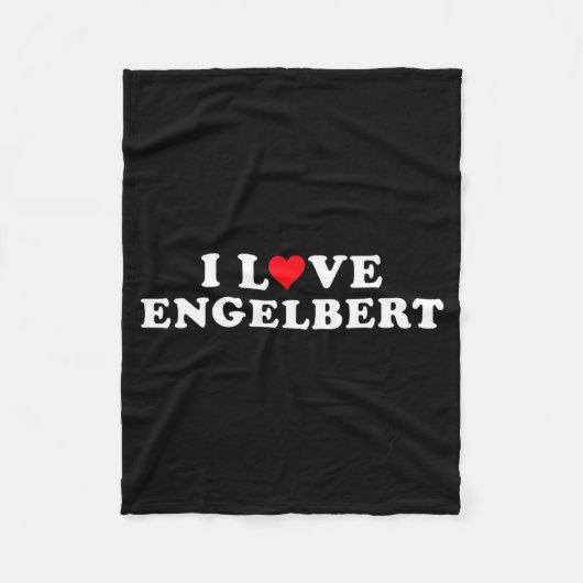 Couverture Polaire I Love Engelbert Girlfriend & Boyfriend Engelb (Devant)