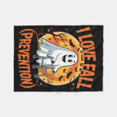 Couverture Polaire I Love Fall Prevention Physique Therapy Halloween (Devant (Horizontal))