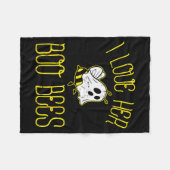 Couverture Polaire I Love Her Boo Bees Couples Halloween Adult Costum (Devant (Horizontal))