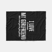 Couverture Polaire I Love It When My Girlfriend Lets Me Go To Jiu Jit (Devant (Horizontal))