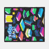 Couverture Polaire I Love Livres Colorful (Devant (Horizontal))