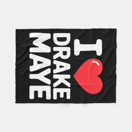 Couverture Polaire I Love Maye  (Devant (Horizontal))