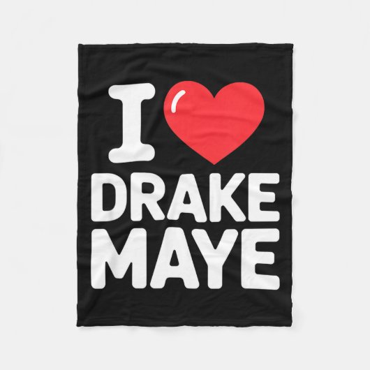 Couverture Polaire I Love Maye (Devant)