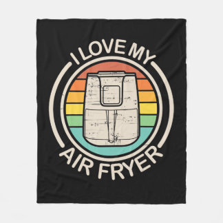 Couverture Polaire I Love My Air Fryer Cadeau Cool Cuisine cadeaux