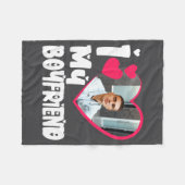 Couverture Polaire I Love My Boyfriend D Photo  (Devant (Horizontal))