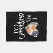 Couverture Polaire I Love My Girlfriends Cat Photo  (Devant (Horizontal))