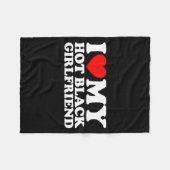 Couverture Polaire I Love My Hot Black Girlfriend  (Devant (Horizontal))