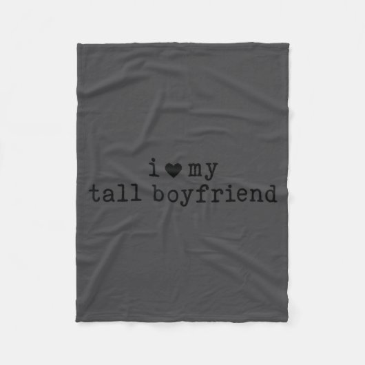 Couverture Polaire I Love My Tall Boyfriend Funny Girlfriend  (Devant)