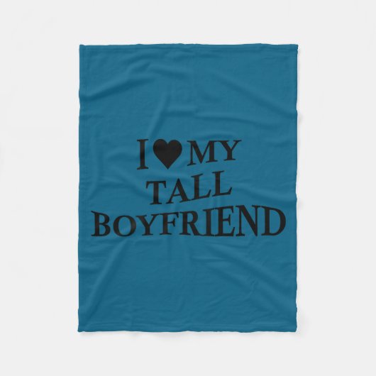 Couverture Polaire I Love My Tall Boyfriend Funny Girlfriend On Back  (Devant)