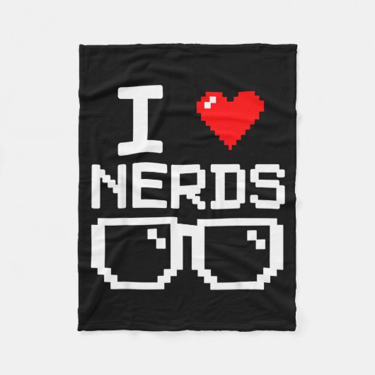 Couverture Polaire I Love Nerds I Heart Nerds For Science Book Knowle (Devant)