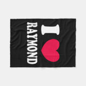 Couverture Polaire I Love Raymond (Devant (Horizontal))