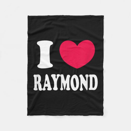 Couverture Polaire I Love Raymond (Devant)