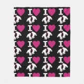 Couverture Polaire I Love Roller Skating (Devant)
