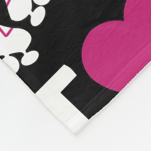 Couverture Polaire I Love Roller Skating (Coin)