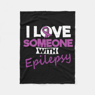 Couverture Polaire I Love Someone With Epilepsy Day Seizures Warrior