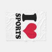 Couverture Polaire I Love Srts Fitness Motivation  (Devant (Horizontal))
