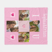 Couverture Polaire I Love You 4 Photo Fleece Blanket (Devant (Horizontal))