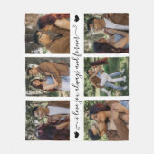 Couverture Polaire I Love You Always & Forever Modern 6 Photo Collage (Devant)