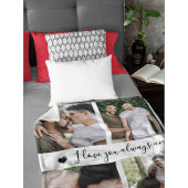 Couverture Polaire I Love You Always & Forever Modern 6 Photo Collage