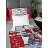 Couverture Polaire I Love You Always & Forever Modern 6 Photo Collage