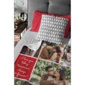 Couverture Polaire I Love You Always & Forever Modern 6 Photo Collage