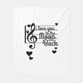 Couverture Polaire I Love You To The Moon And Back Repeating Love Quo