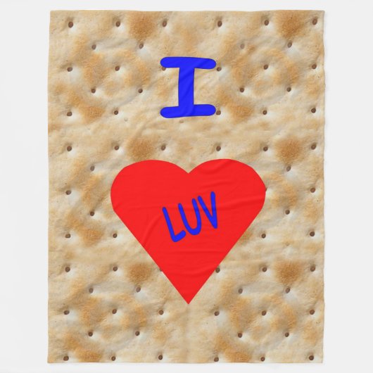 COUVERTURE POLAIRE I LUV CRACKERS (Devant)
