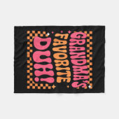 Couverture Polaire I’m Clearly Grandma’s Favorite Funny Granddaughter (Devant (Horizontal))